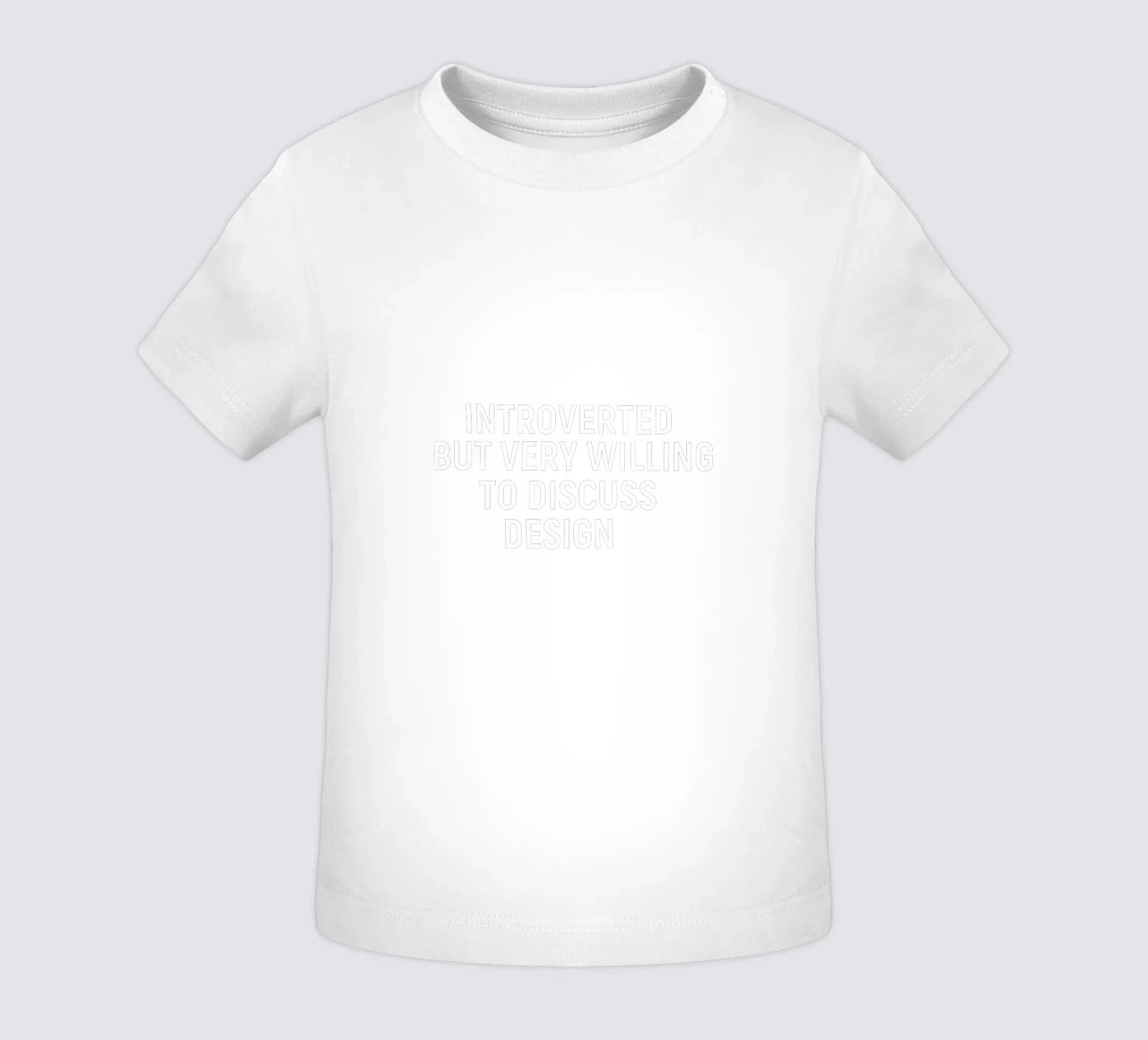 Introverted but very willing to discuss design maglietta neonato da happieeagle