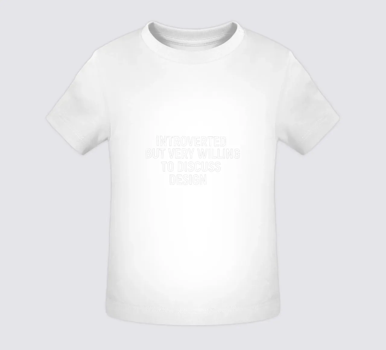 Introverted but very willing to discuss design camiseta de bebé de happieeagle