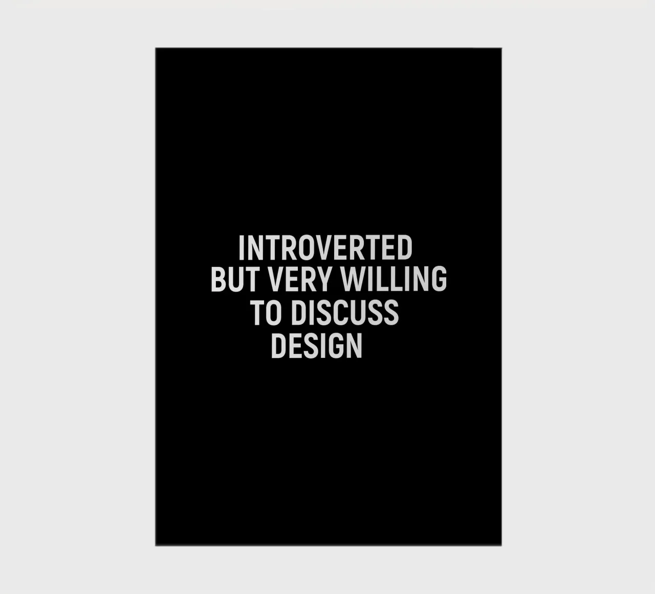Introverted but very willing to discuss design carnet de notes de happieeagle