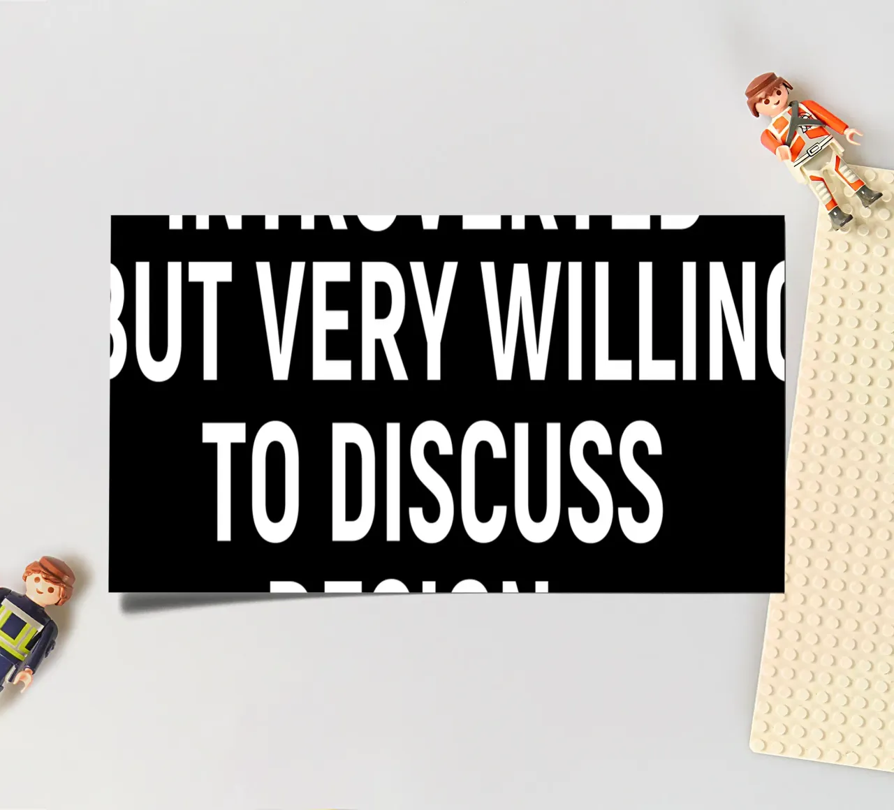 Introverted but very willing to discuss design Stickerbogen von happieeagle