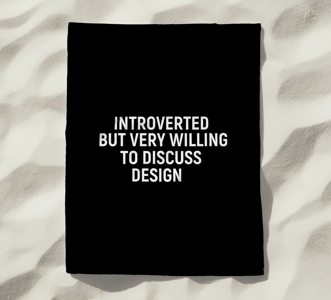 Introverted but very willing to discuss design telo mare da happieeagle