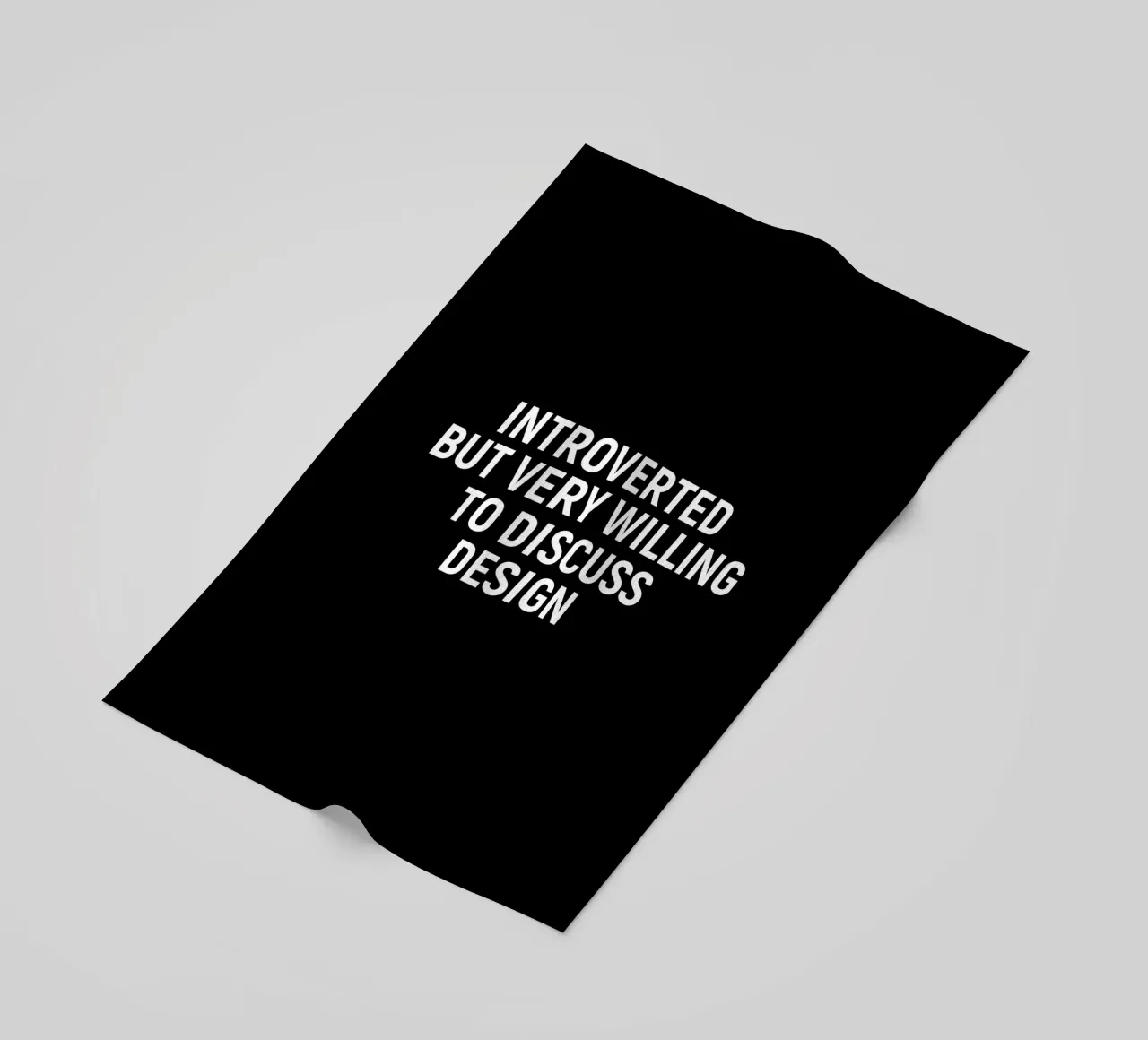 Introverted but very willing to discuss design beach towel by happieeagle
