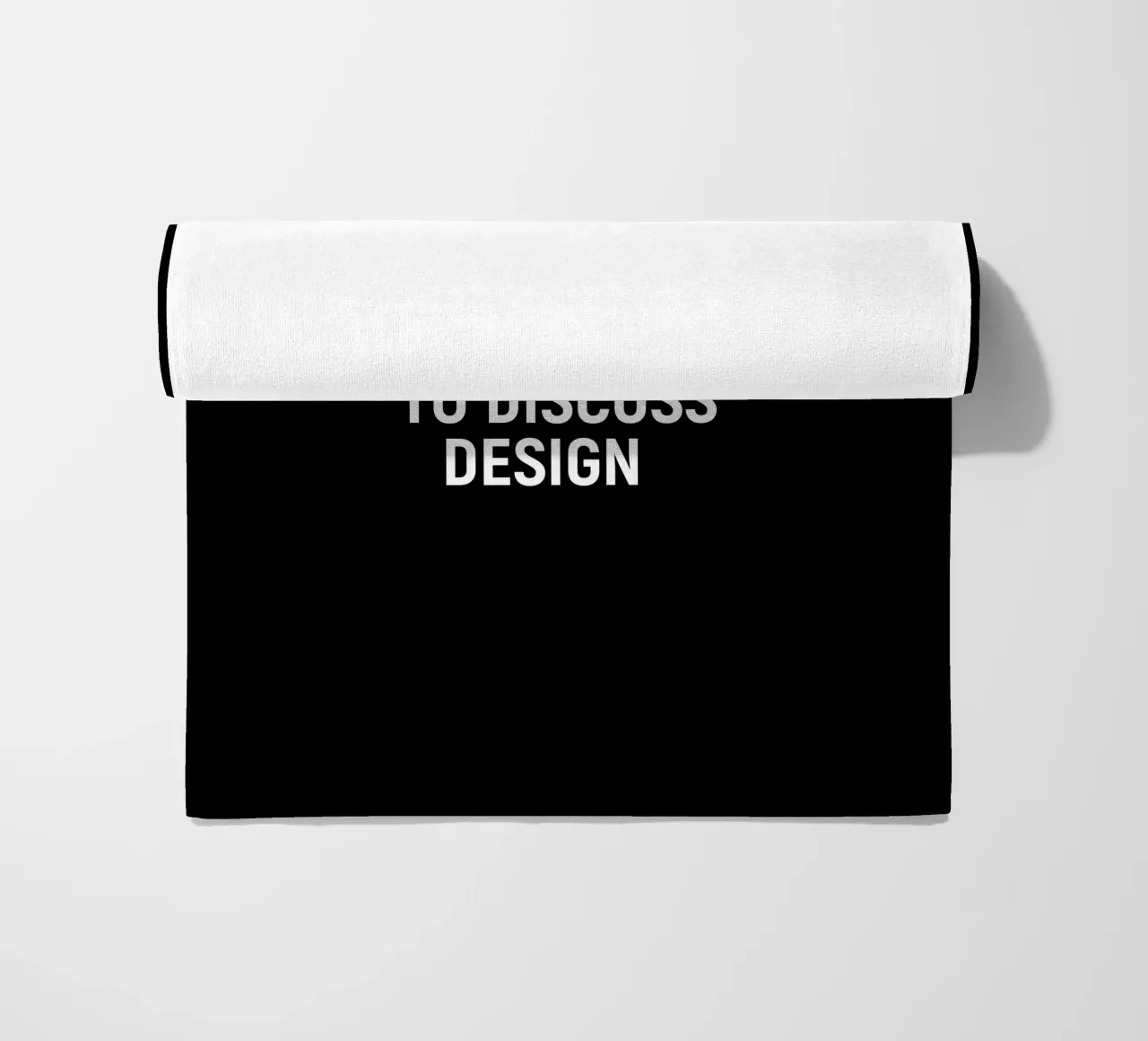 Introverted but very willing to discuss design beach towel by happieeagle