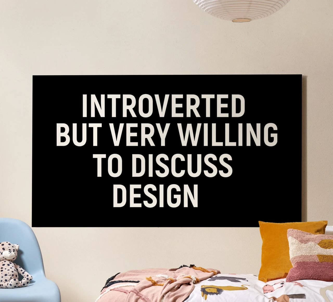 Introverted but very willing to discuss design tela da happieeagle