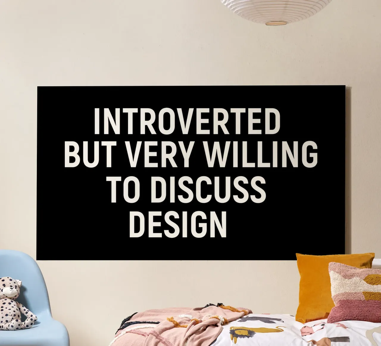 Introverted but very willing to discuss design tela da happieeagle