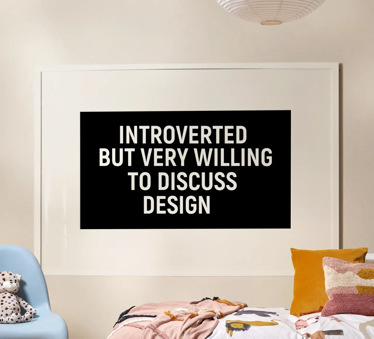 Introverted but very willing to discuss design Poster von happieeagle