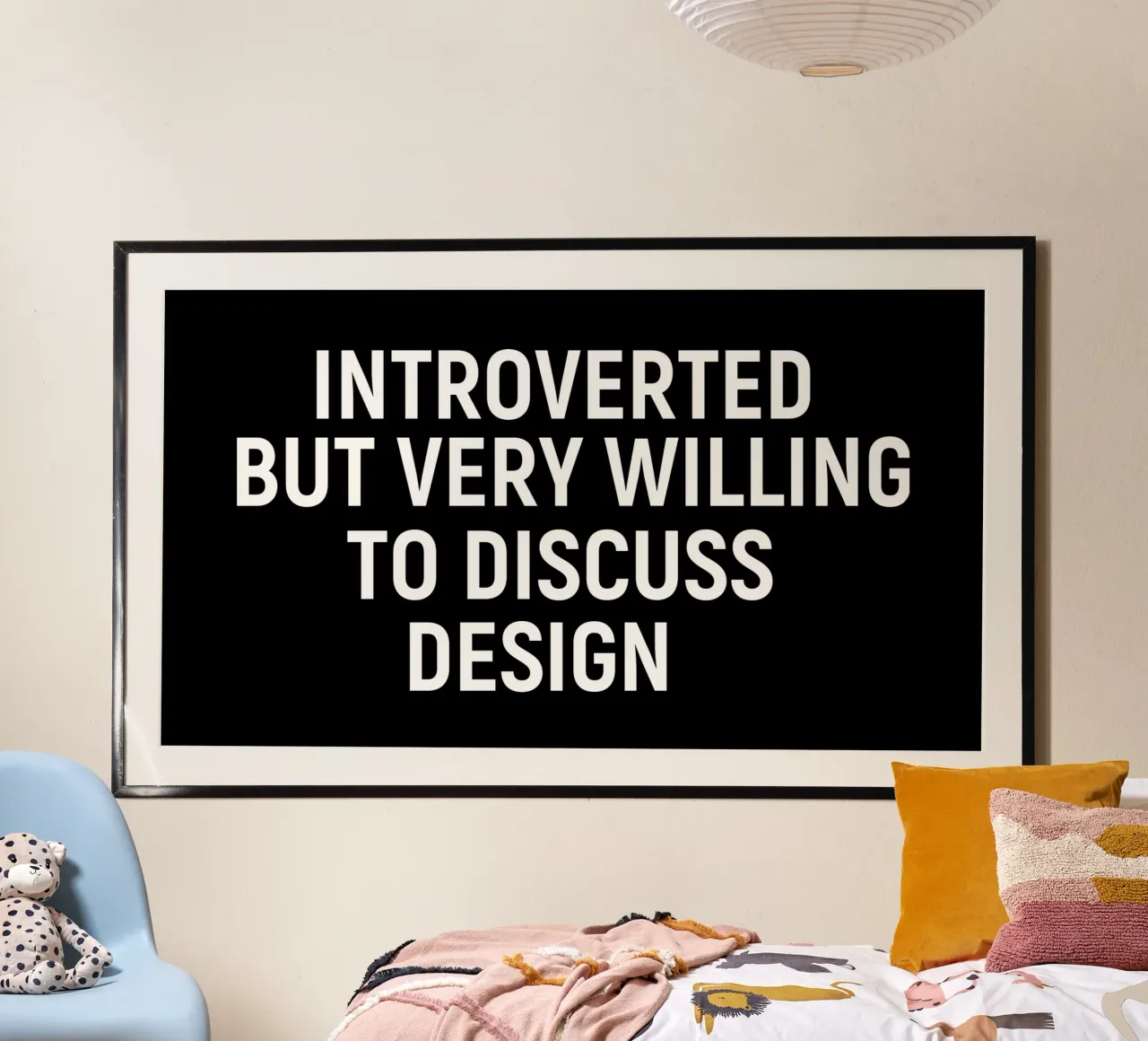Introverted but very willing to discuss design Poster von happieeagle