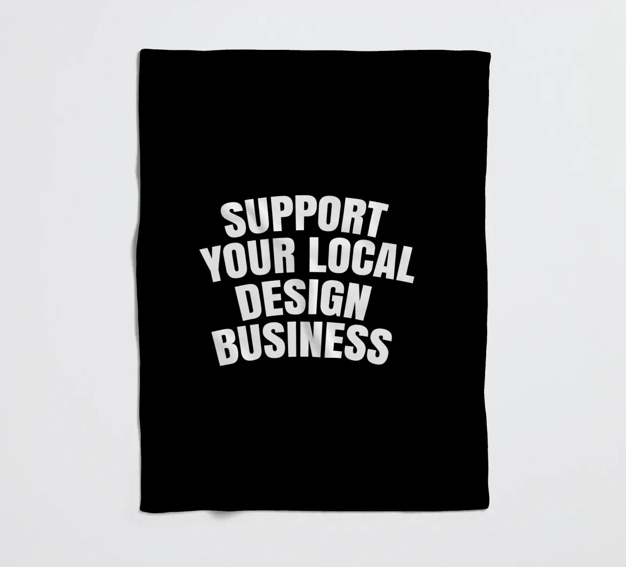 Support your local design business coperta in pile da happieeagle