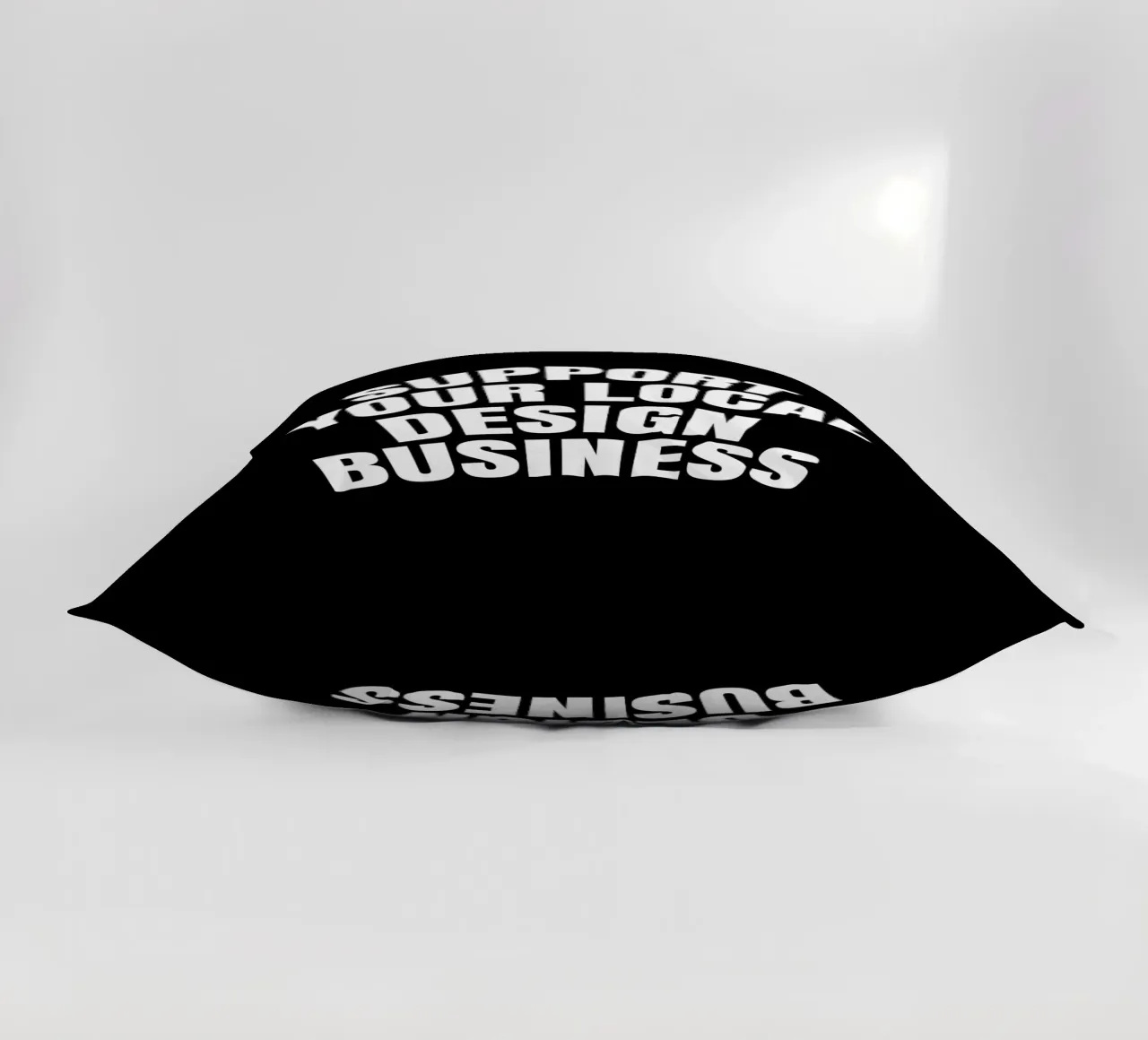 Support your local design business cuscino da happieeagle