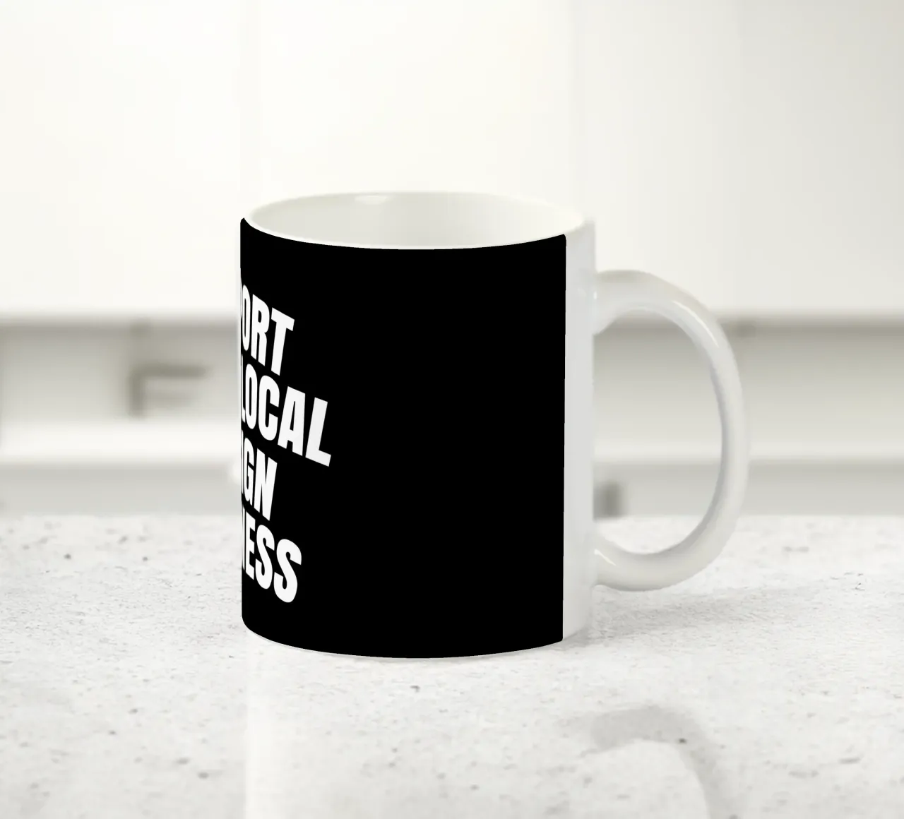 Support your local design business tazza in ceramica da happieeagle