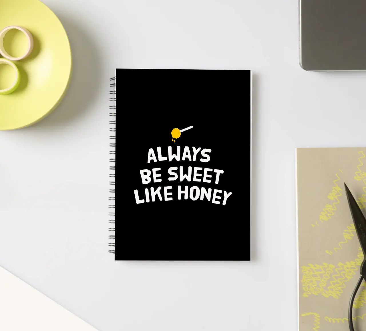 Always be sweet like honey spiral notebook by happieeagle