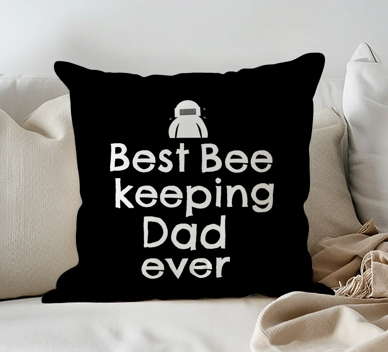 Best beekeeping dad ever cuscino da happieeagle