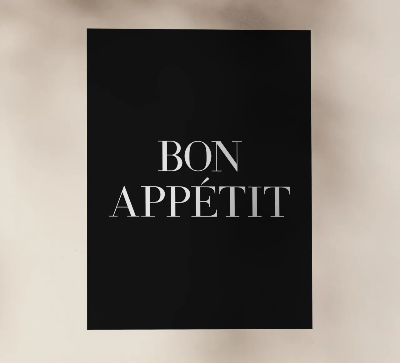 Citazione di Bon appetit pellicola backlit da Paigaam Studio