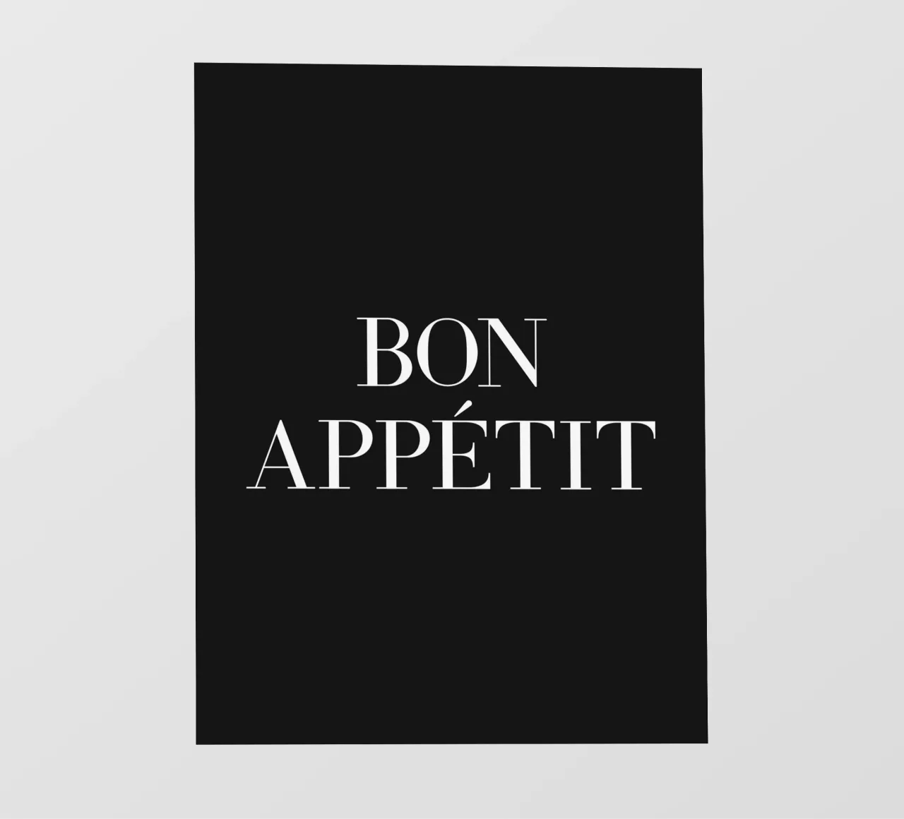 Citazione di Bon appetit pellicola backlit da Paigaam Studio