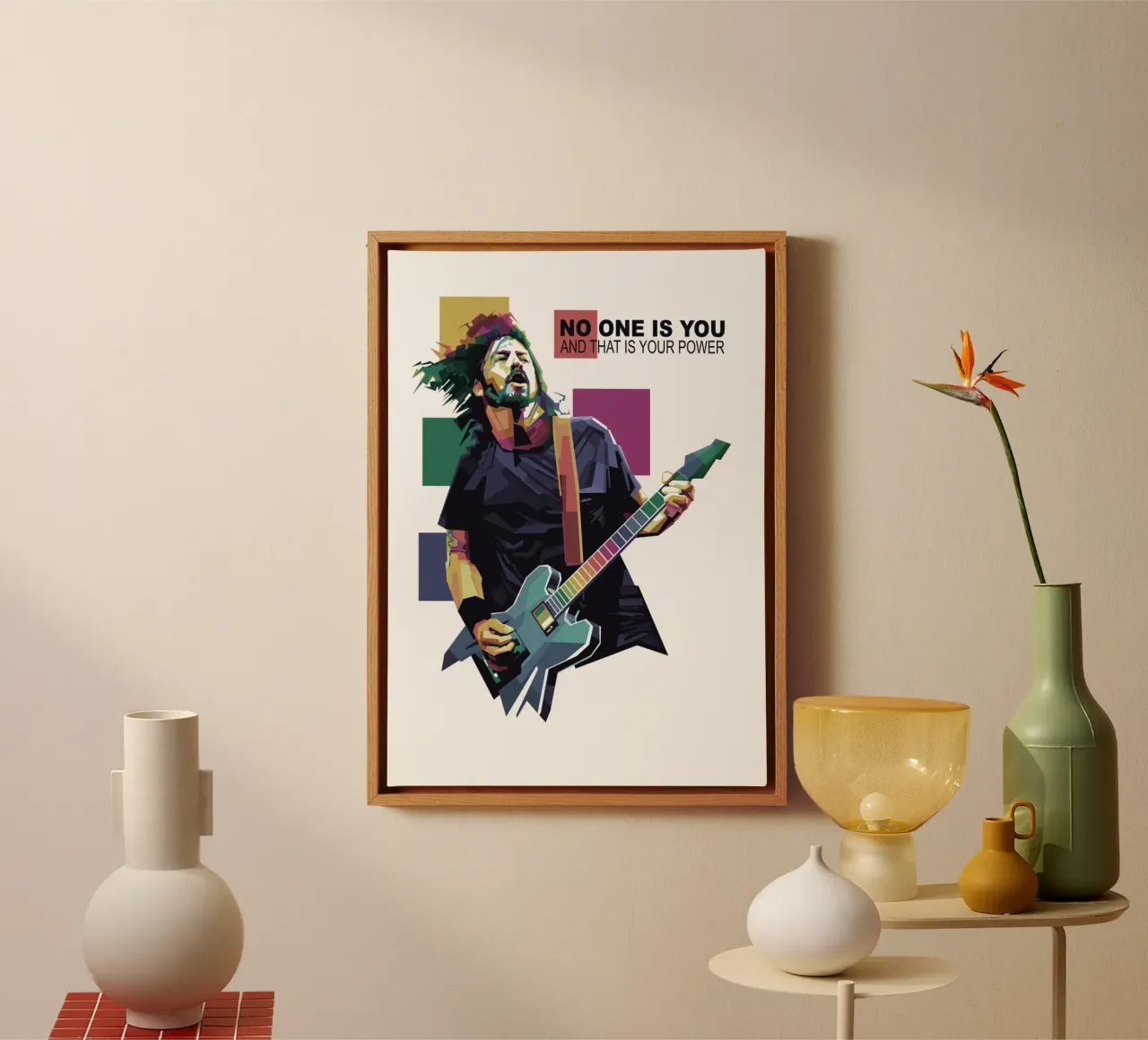 Il grunge non muore mai tela con Cornice a cassetta da Alkahfsmart