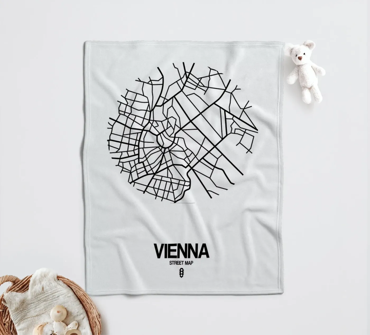 Vienna fleece blanket by Naxart