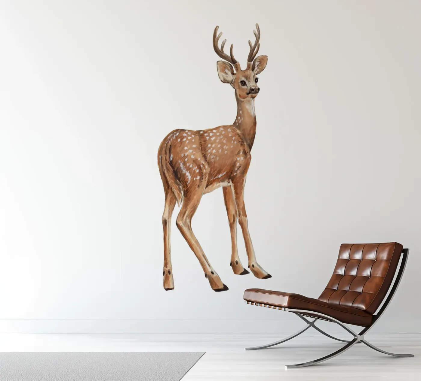 Deer fotobehang van Painted Nature
