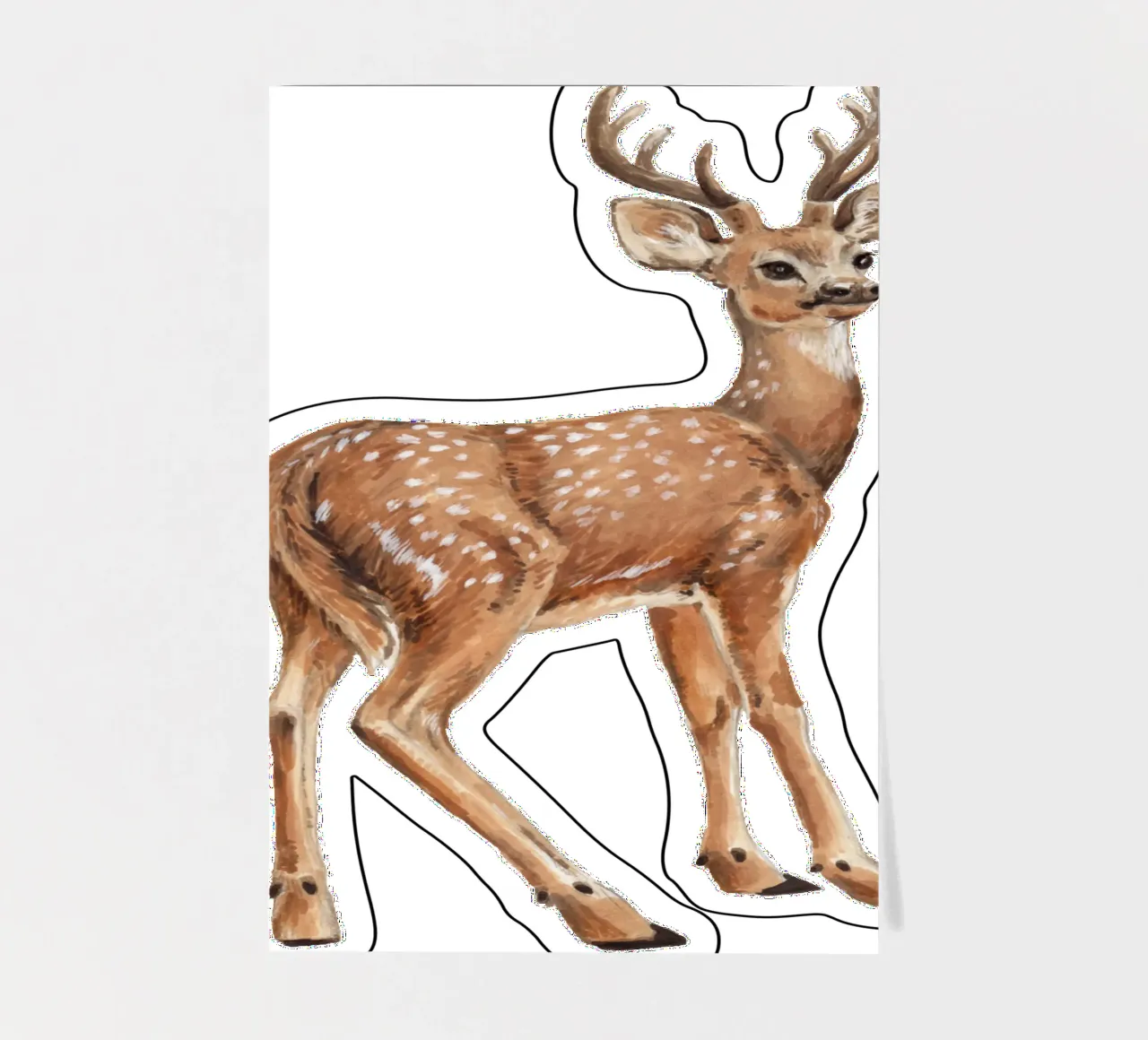 Deer sticker sheet by Painted Nature