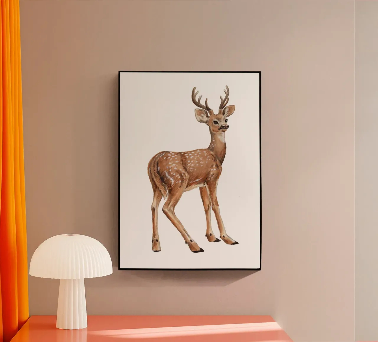 Deer acrylic glass by Painted Nature