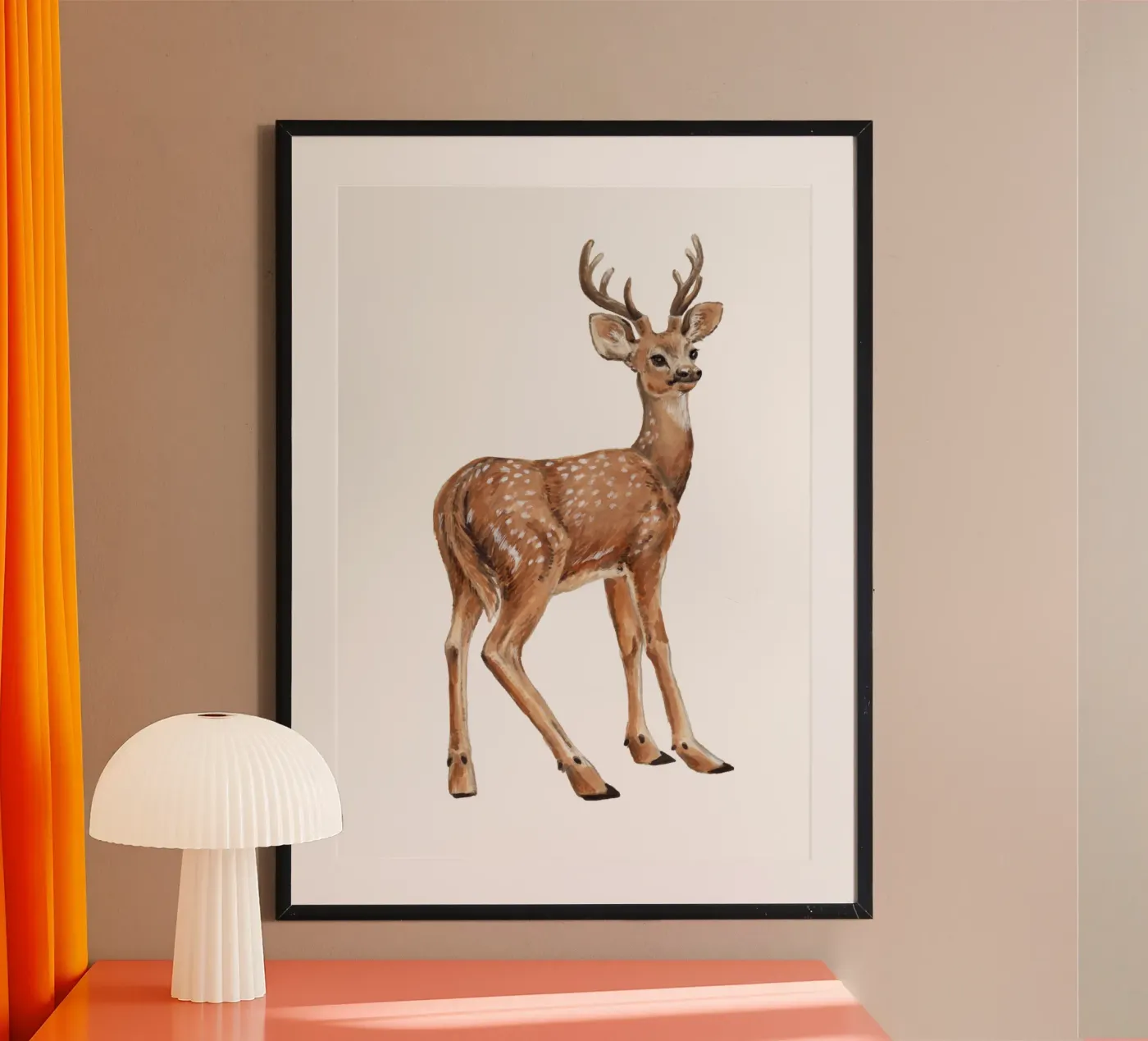 Deer poster van Painted Nature