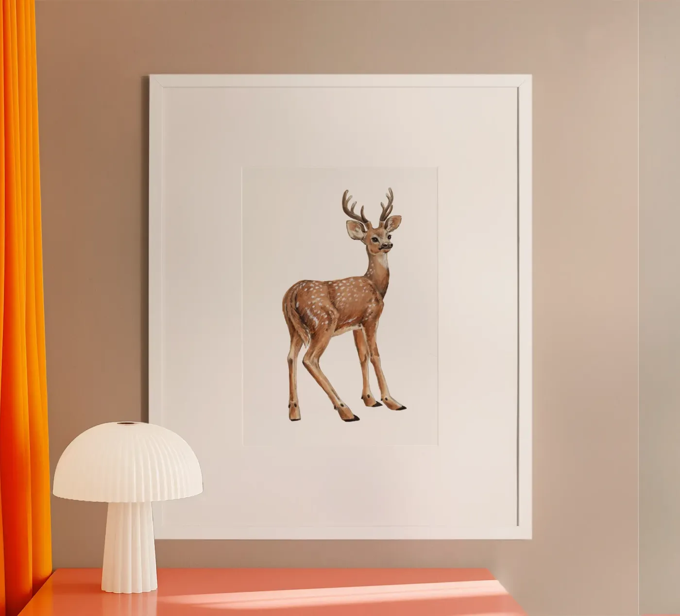 Deer poster van Painted Nature