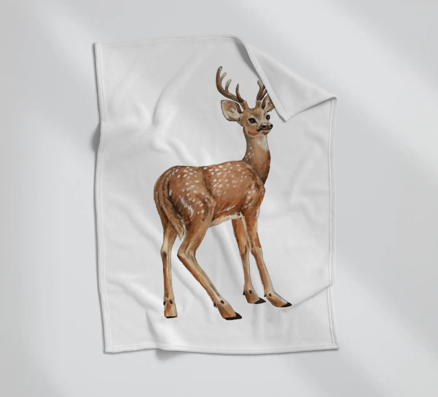 Hirsche Fleecedecke von Painted Nature
