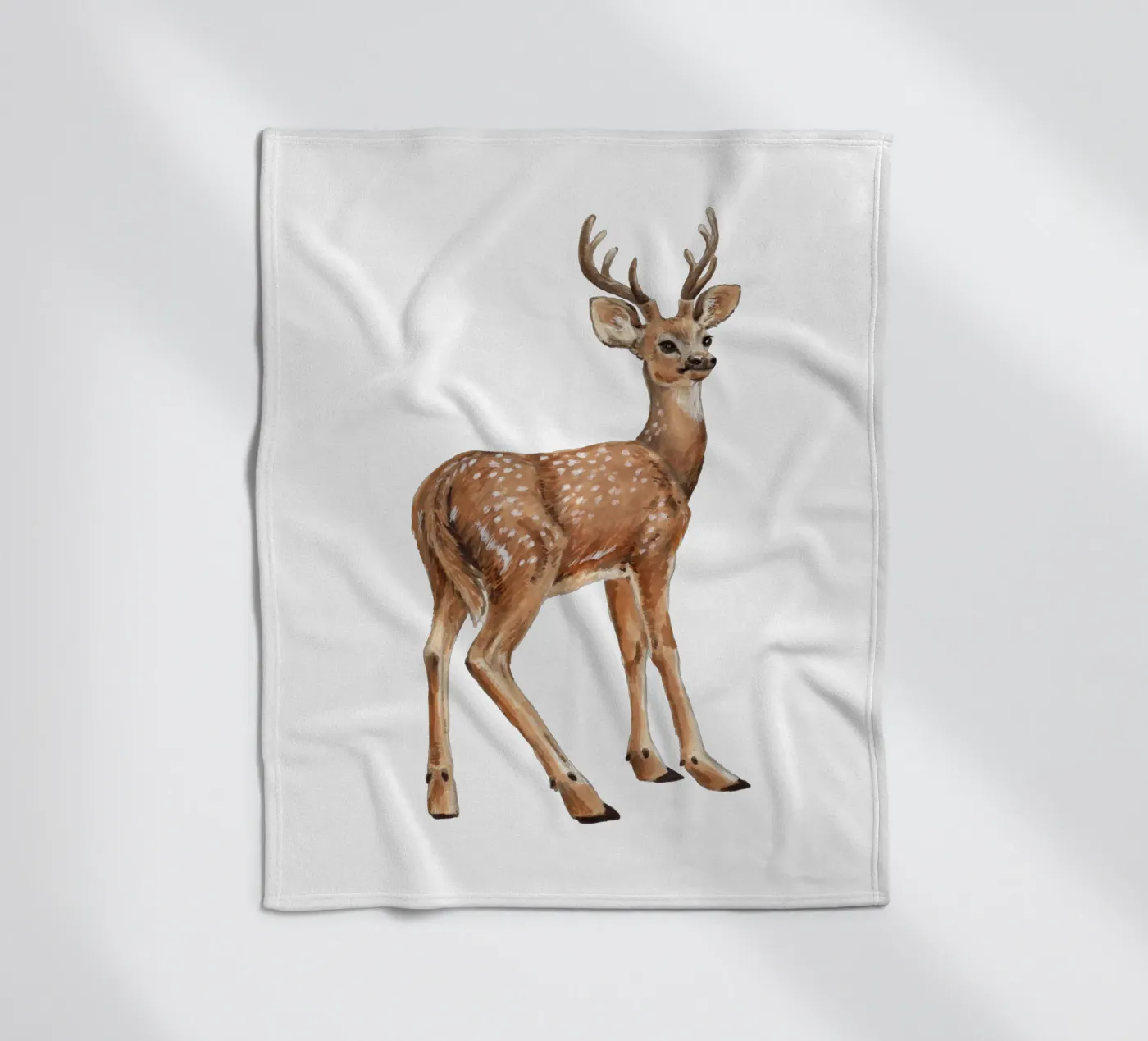 Hirsche Fleecedecke von Painted Nature