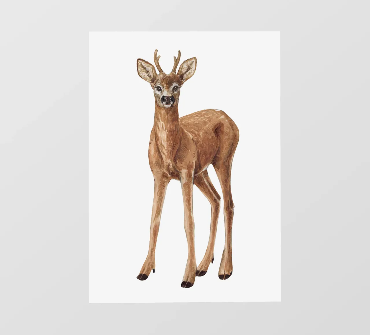 Deer fotobehang van Painted Nature