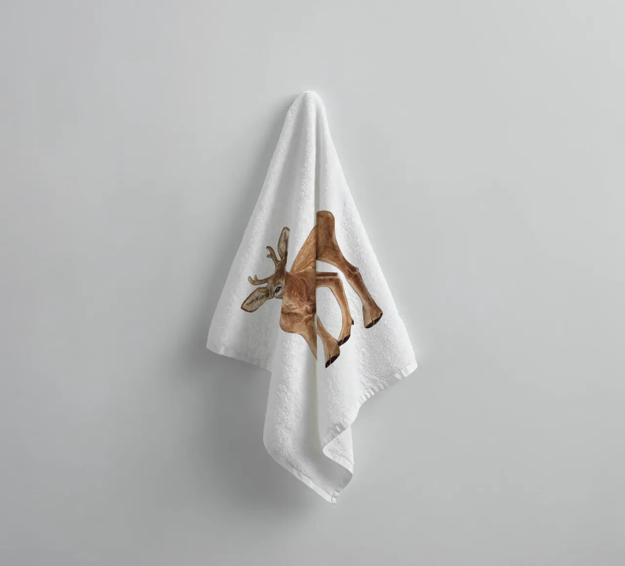 Deer towel by Painted Nature