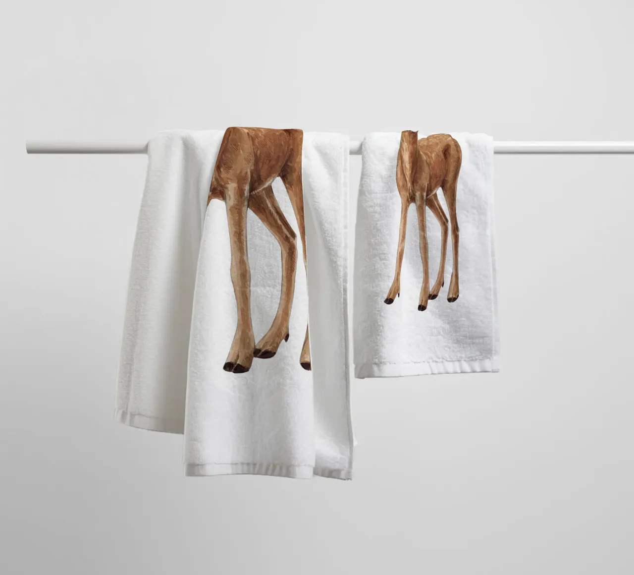 Deer towel by Painted Nature
