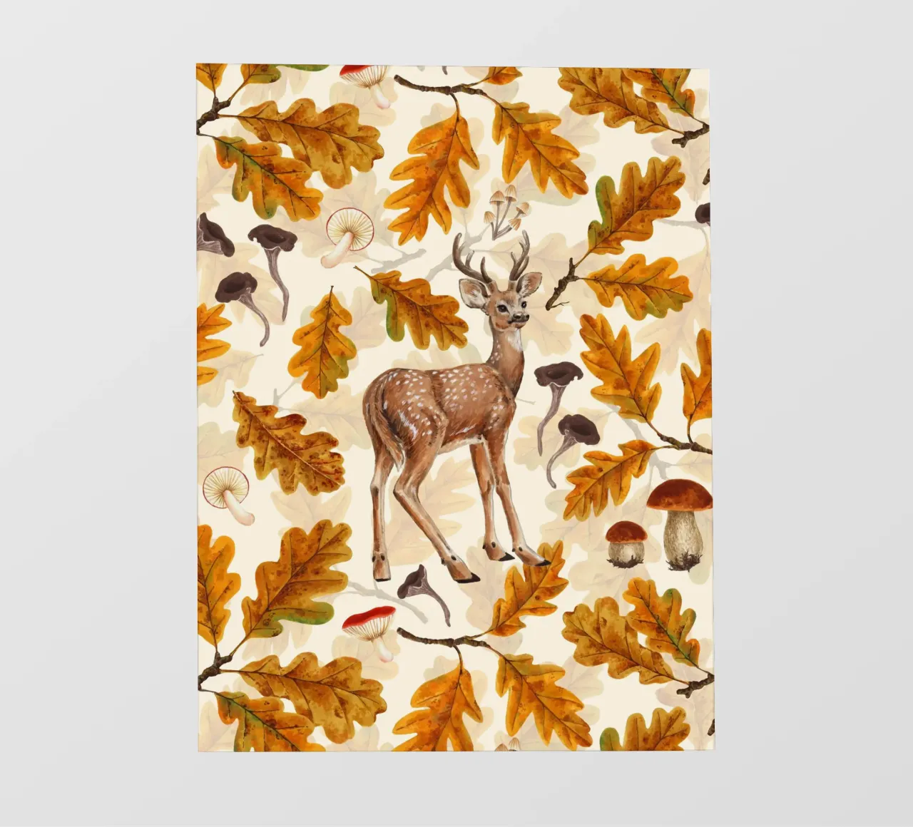 Cervi nella foresta autunnale telo in pvc da Painted Nature
