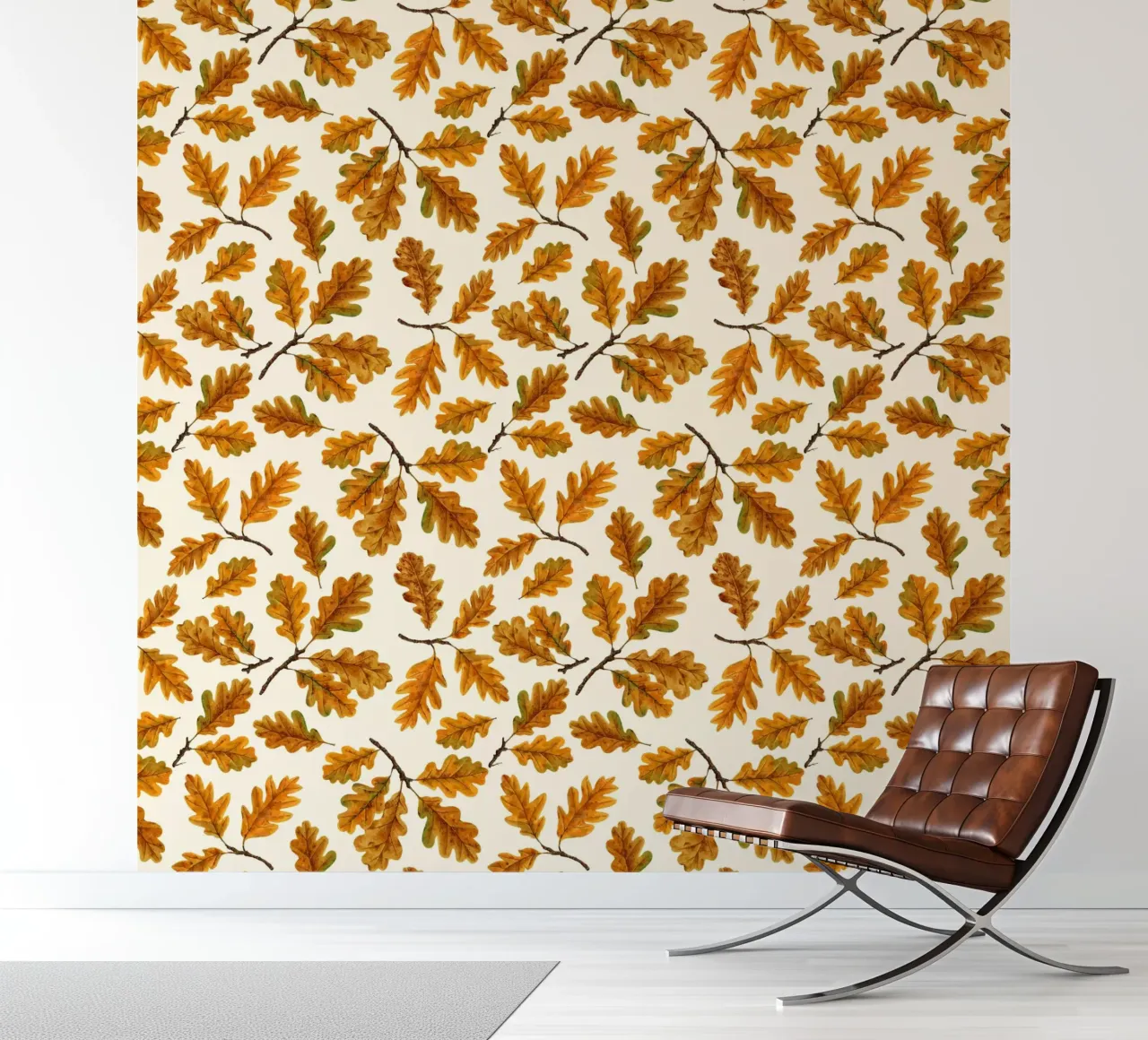 Autumnal oak leaves photo wallpaper by Painted Nature