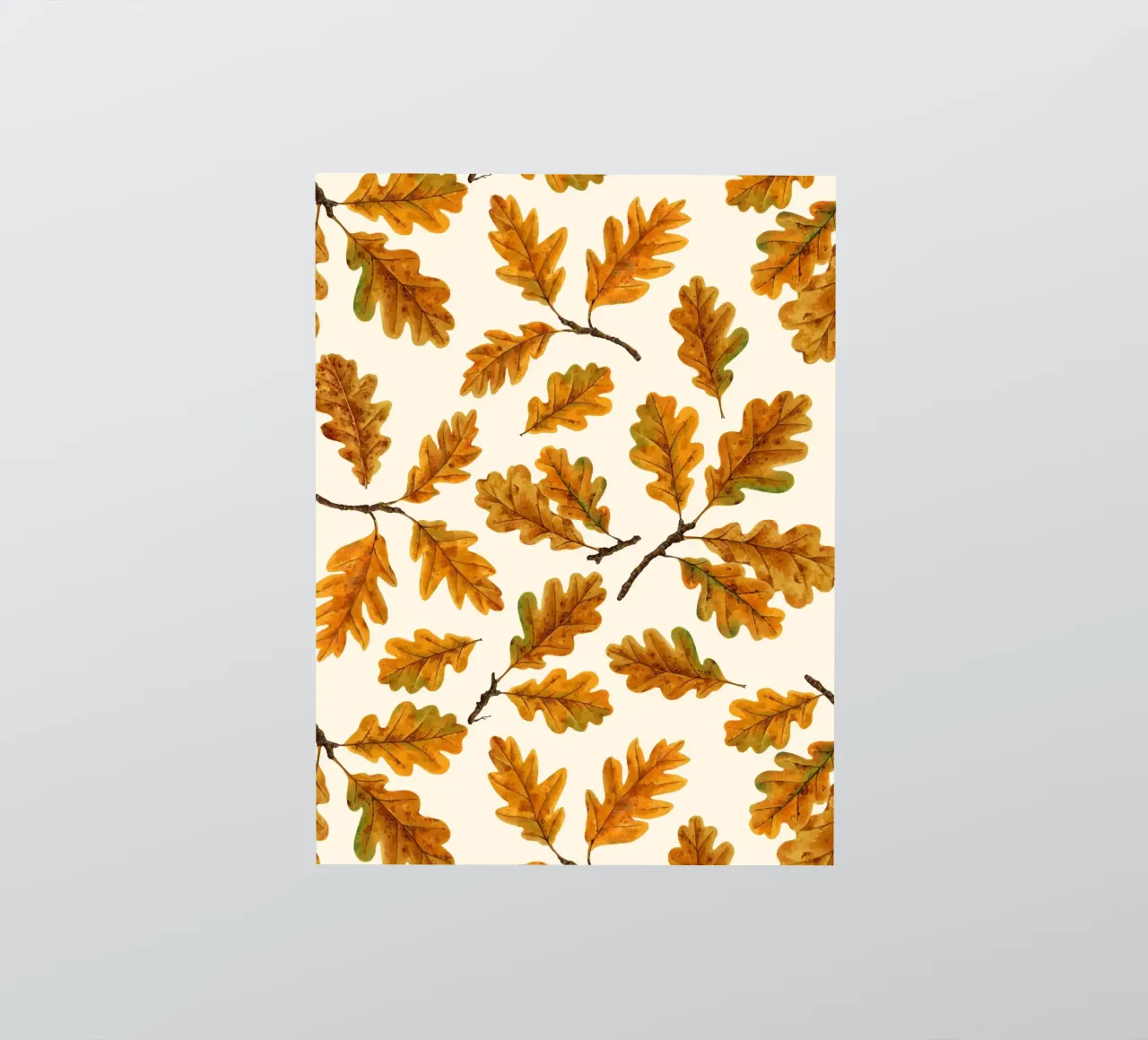 Autumnal oak leaves sticker by Painted Nature