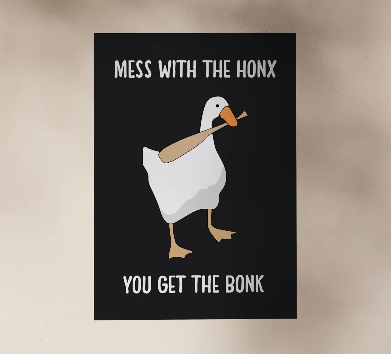 Mess With The Honx lámina retroiluminada de Nando Art
