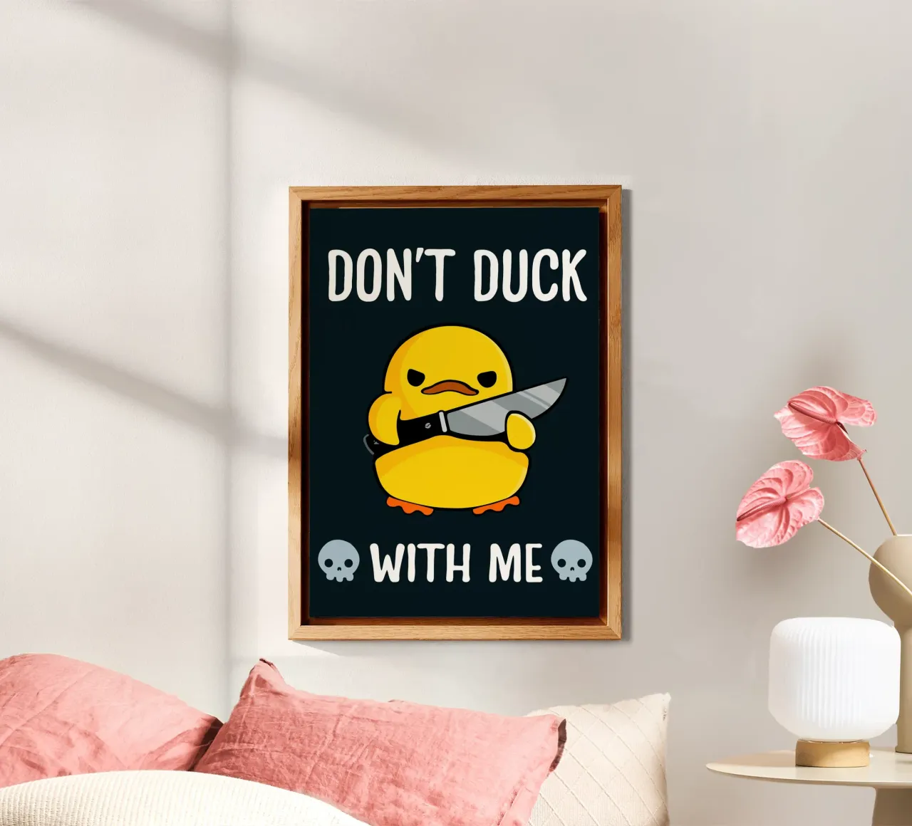 Don't Duck With Me alluminio dibond da Nando Art