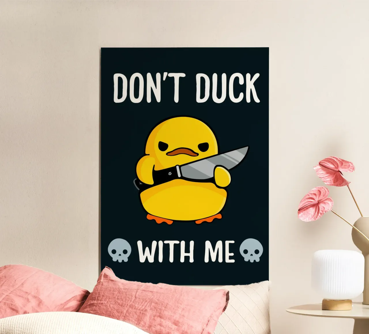 Don't Duck With Me alluminio dibond da Nando Art