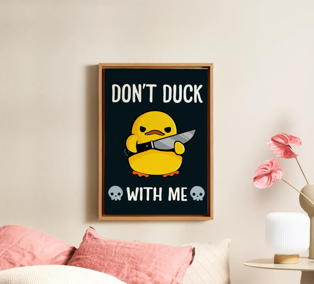 Don't Duck With Me tela da Nando Art