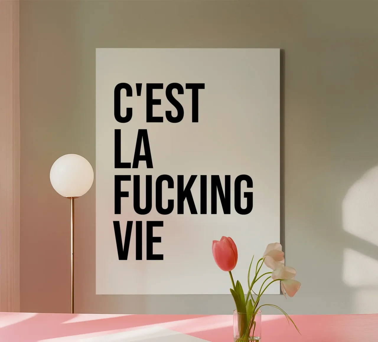 C'est la vie, cazzo! tela da Paigaam Studio
