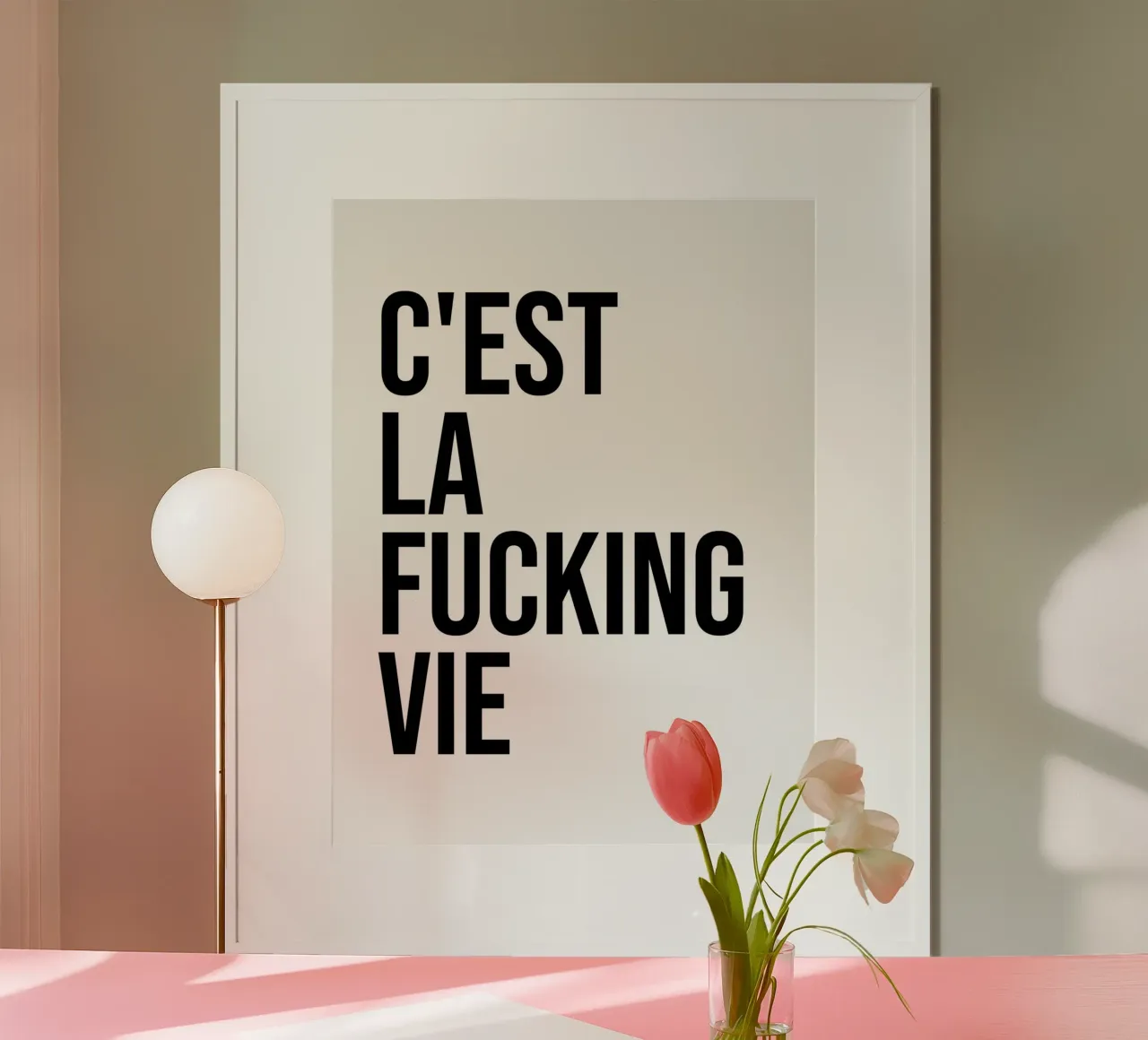 C'est la vie, cazzo! carta hahnemühle da Paigaam Studio