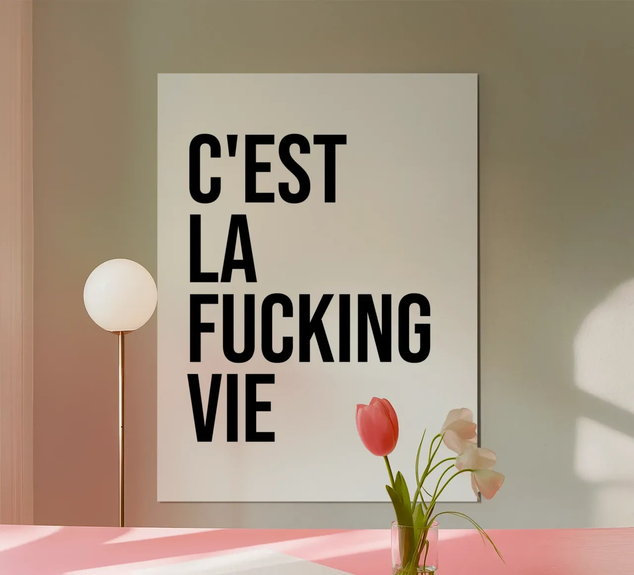 C'est la vie, cazzo! carta hahnemühle da Paigaam Studio