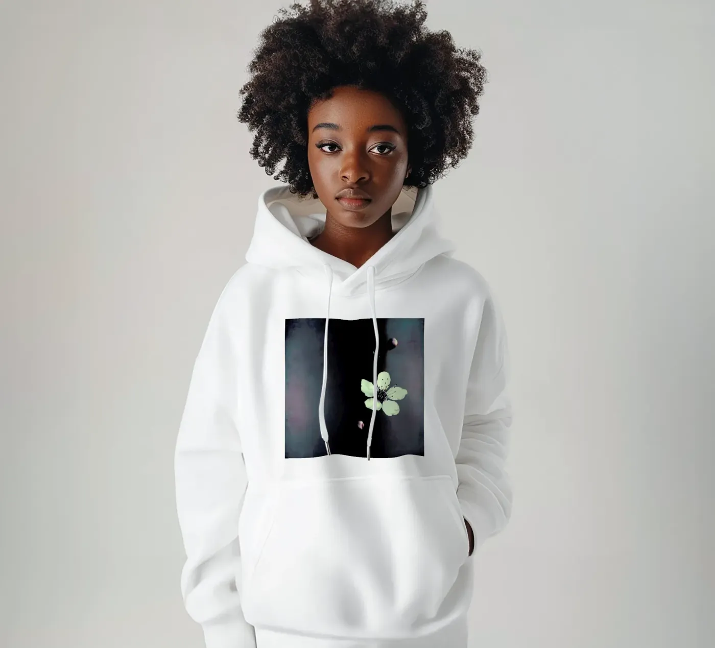 Solitaire felpa con cappuccio da Ingrid Beddoes