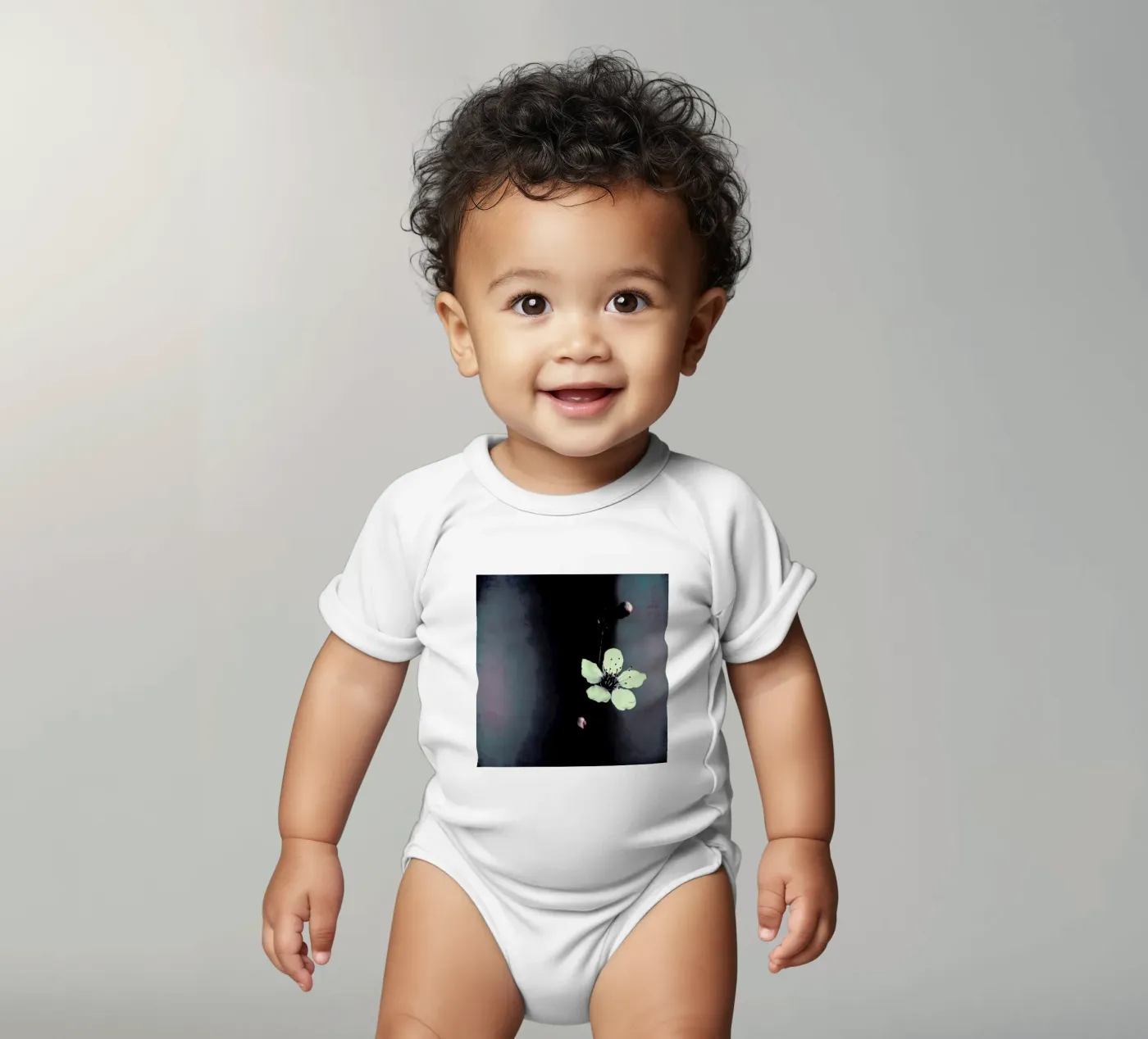 Solitaire Kurzarm Babybody von Ingrid Beddoes