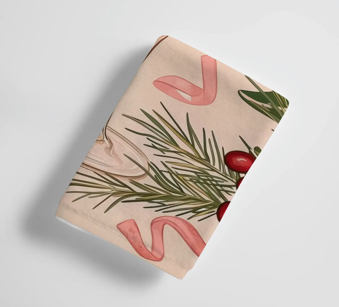 Festive Cocktail Illustration towel by Melloi Art Print