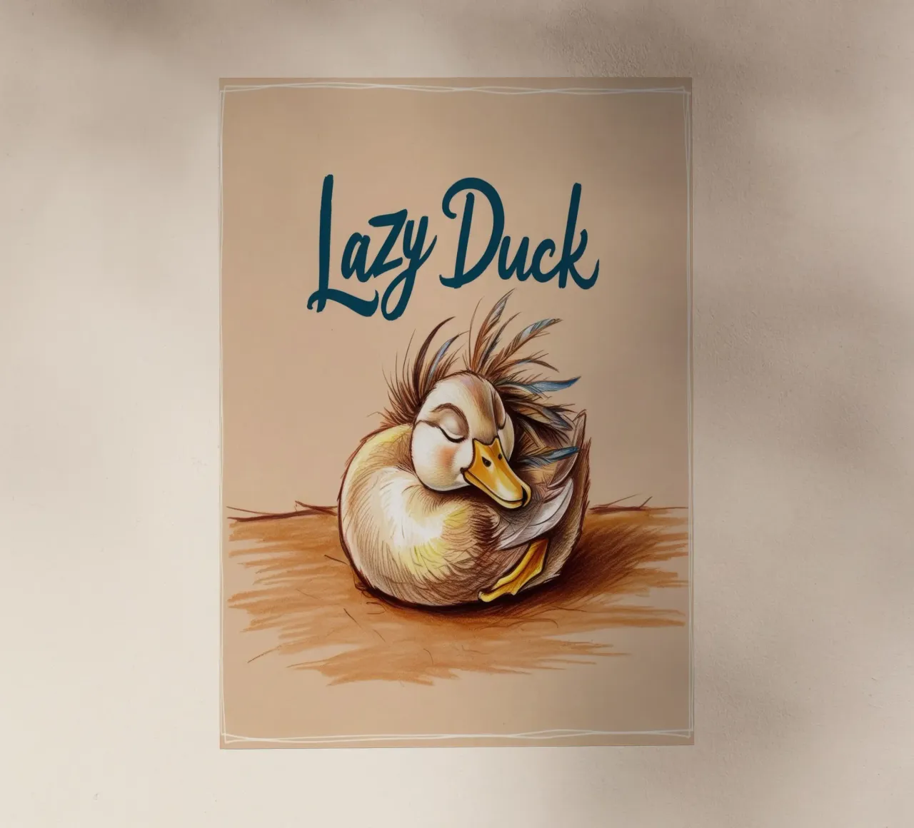 Lazy Duck film rétro-éclairé de Nando Art
