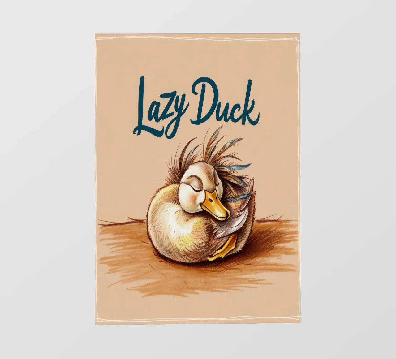 Lazy Duck telo in pvc da Nando Art