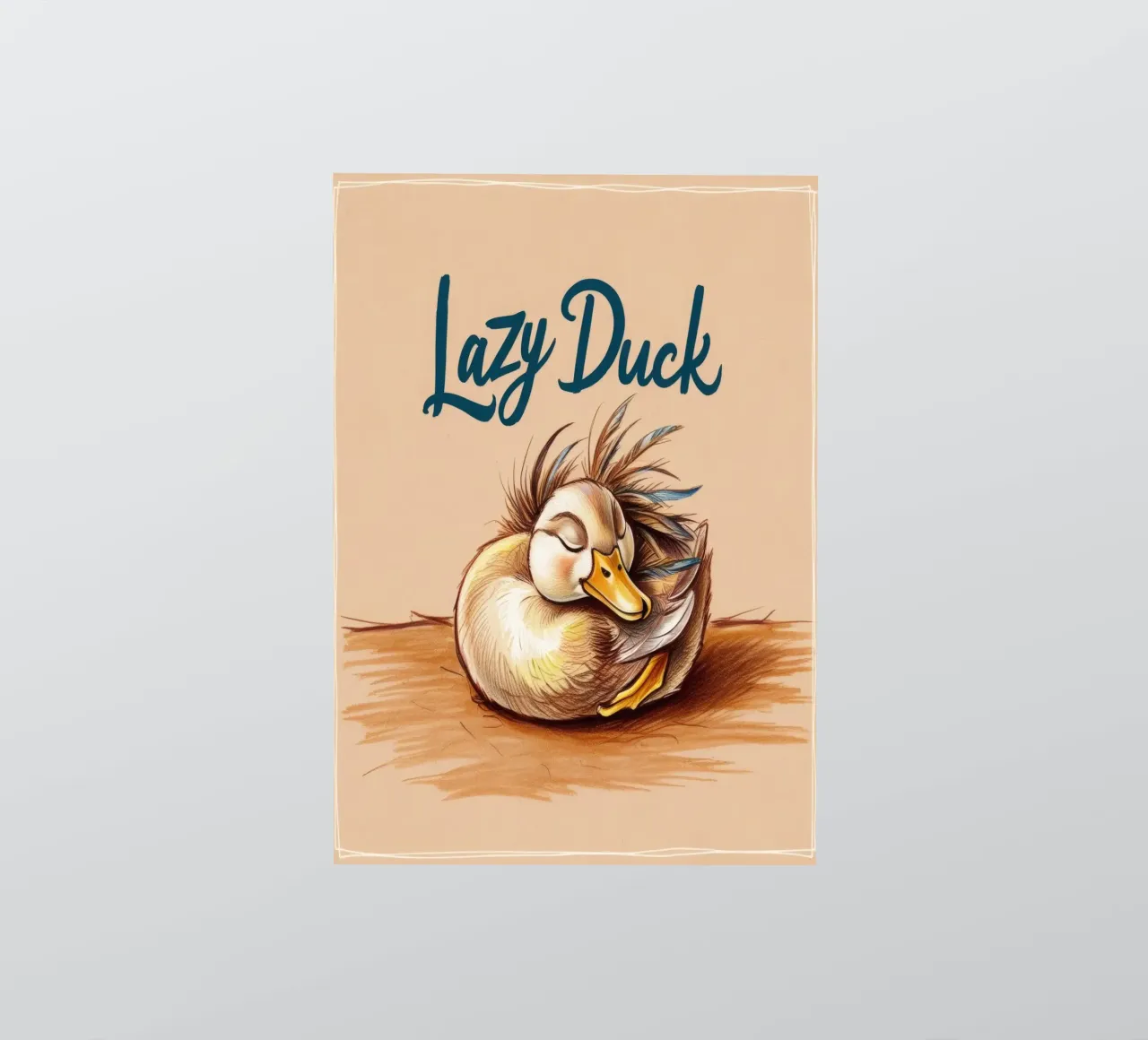 Lazy Duck adesivo da Nando Art