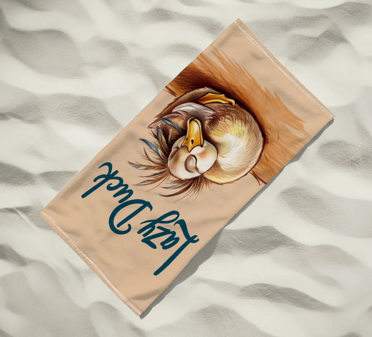Lazy Duck serviette de plage de Nando Art