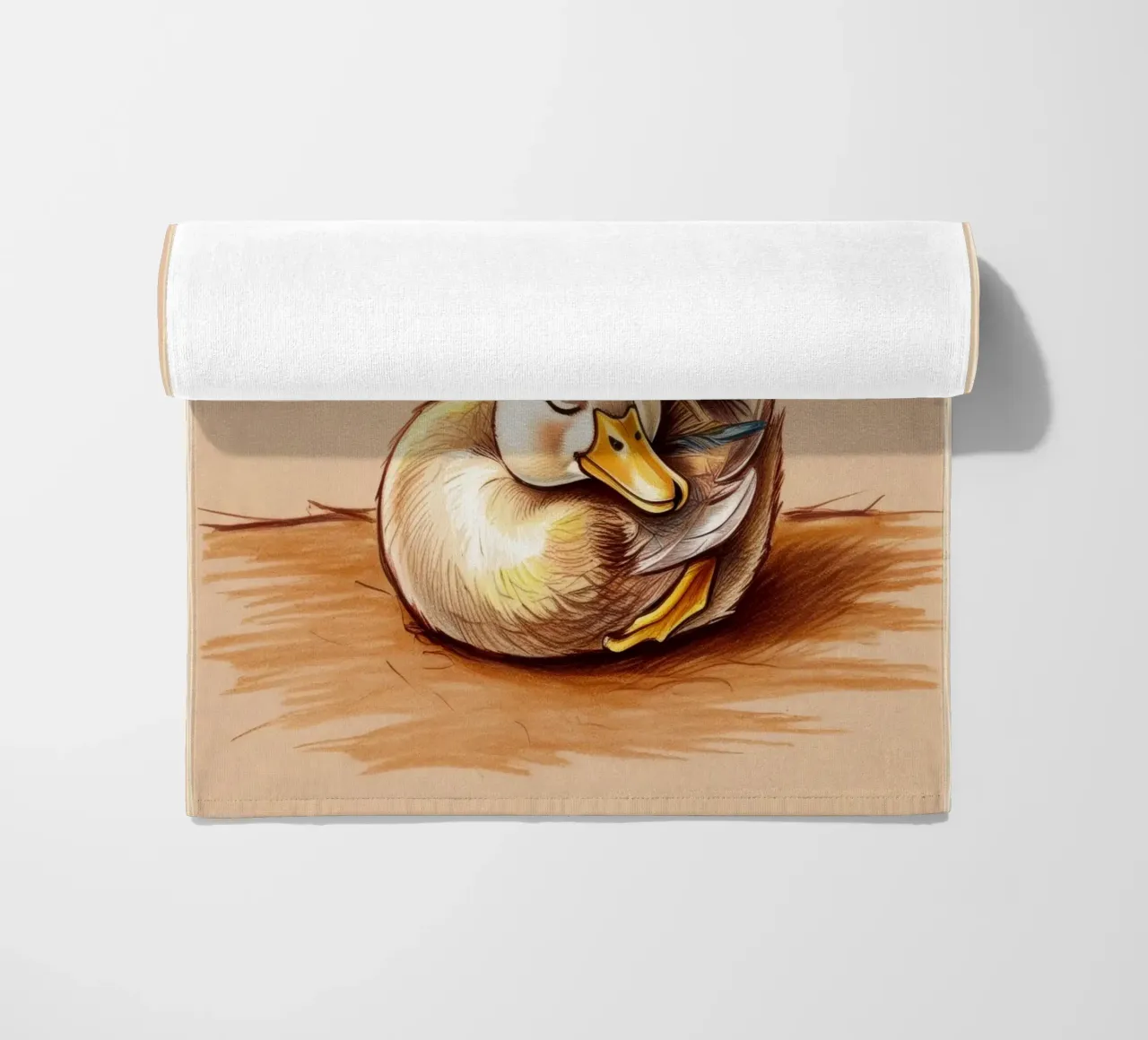 Lazy Duck toalla de playa de Nando Art