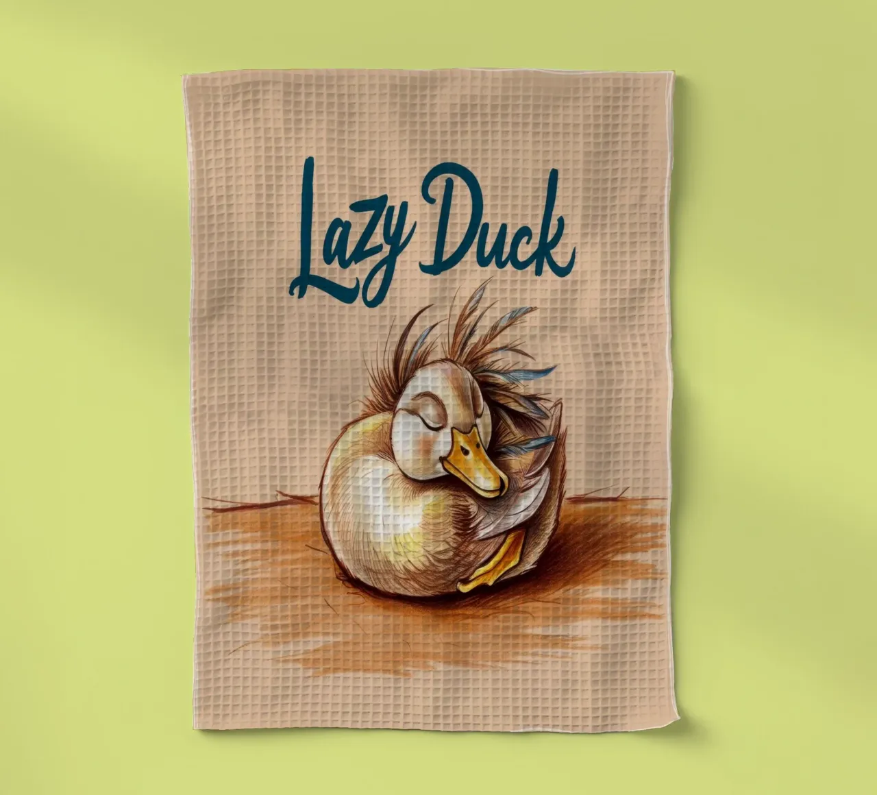 Lazy Duck torchon de Nando Art
