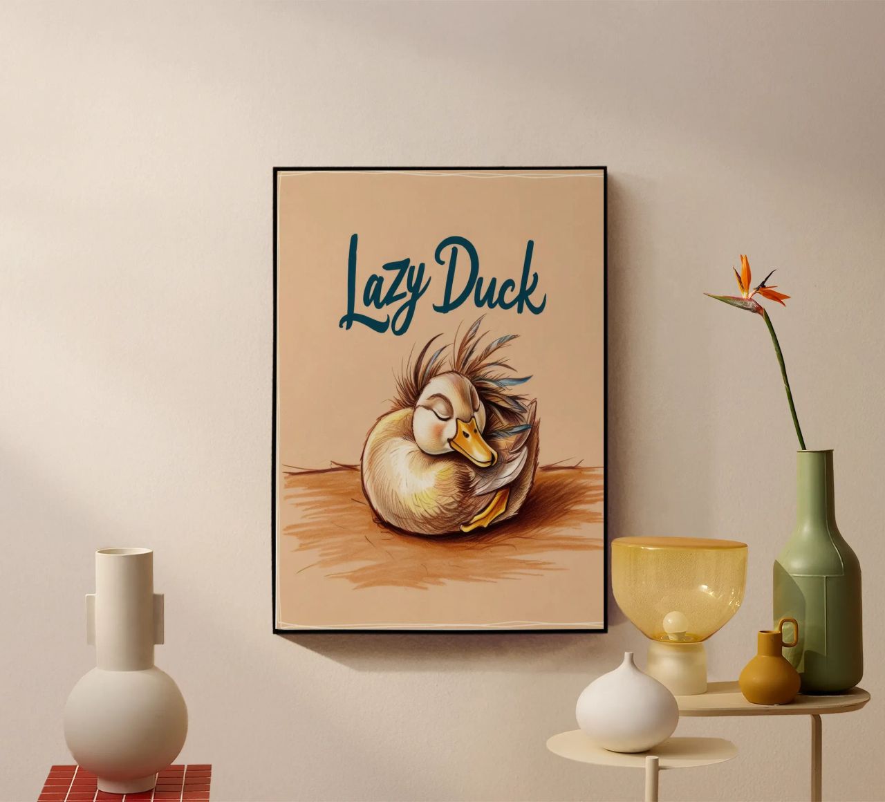 Lazy Duck metacrilato de Nando Art
